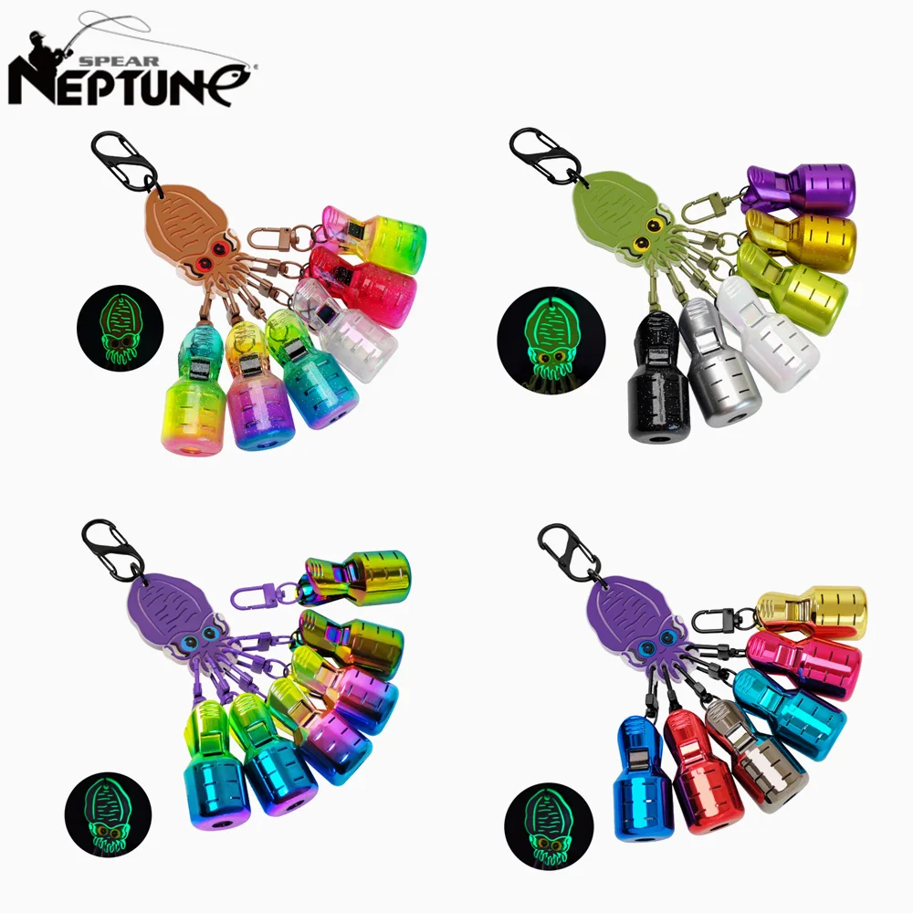 Nuevo kit protector de señuelos de calamar en forma de L de 6 piezas, cubiertas para anzuelos Egi de pulpo, tapas para señuelos de sepias tipo paraguas, accesorios de pesca marina