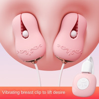 Wireless Remote Nipple Clamp Vibrator Silicone Breast Enlargement Massager Nipple Stimulate Couples Erotic Sex Toys For Women