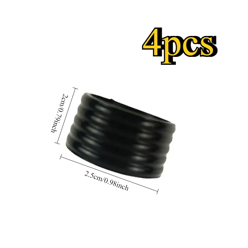 4Pcs Racket Handle Fixed Rubber Ring Anti-slip Grip Loop for Tennis Badminton Racket Accessories