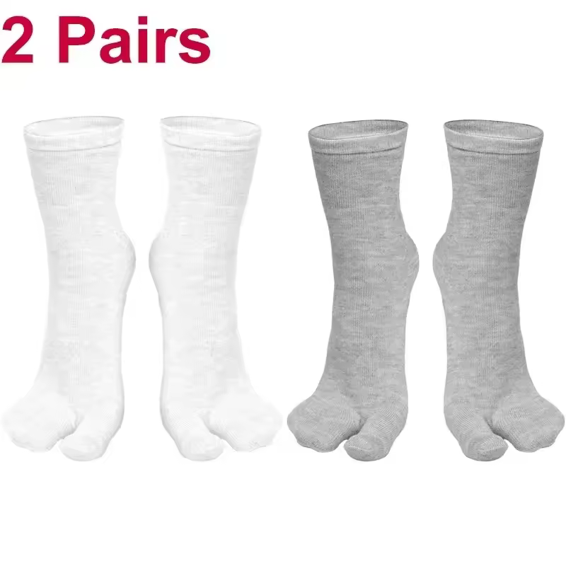 Fashion Japanese Style Tabi Toe Socks for Men Women Summer Fiber Two Finger Socks Kimono Flip Flop Sandal Split Tabi Toe Sock - Image 14