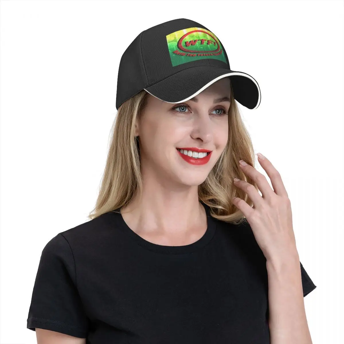 Wtf Logo dunia 3712 topi pria topi pria topi wanita untuk pria topi bisbol untuk pria topi bisbol