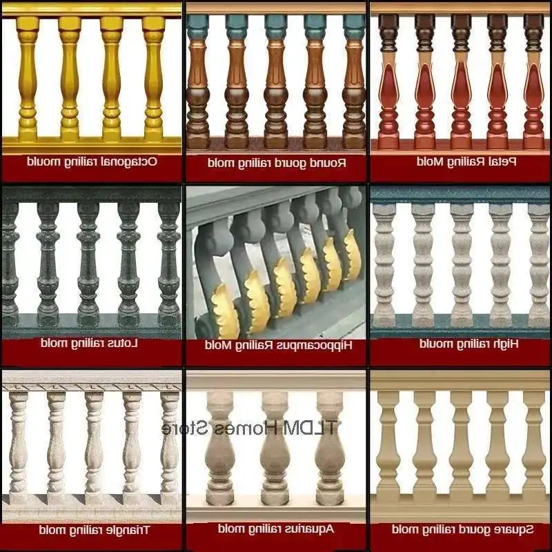 

Европейская утолщенная форма для римской колонны, форма для виллы, двора, забора, домашний балкон, литая ваза, колонна, формы для цементных ограждений