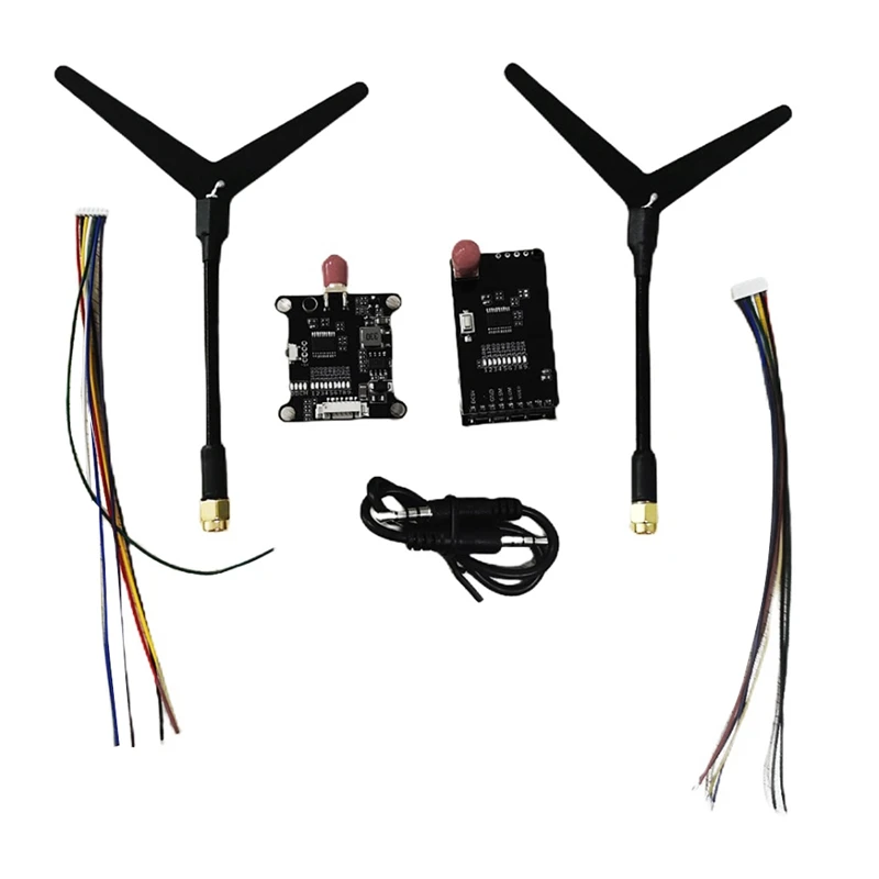 

T04C-1.2G 1.3G Video Transmission Receiver Transmitter Kit VTX VRX 9 Channel For RC FPV Drone Aircraft Helicopter Model Parts