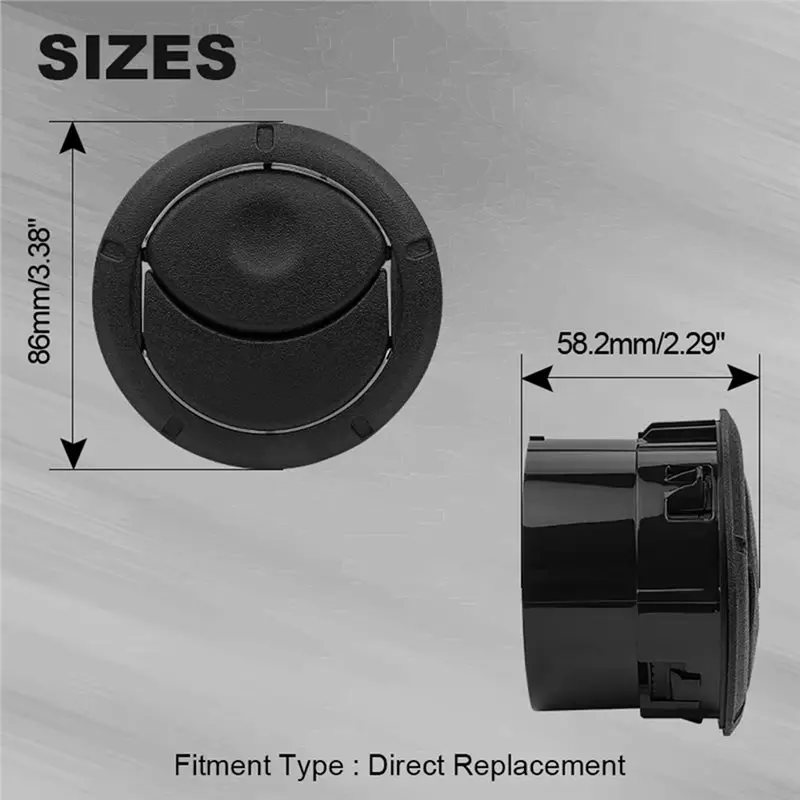 For Renault Duster Master Dacia Logan Sandero Opel Black 4PCS Air Conditioning Vent Grille Cover Air Vent 8200212480 view 6