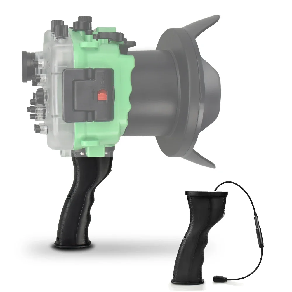 2025 Seafrogs Electronic Shutter Hand Grip Holder Bracket For A7 A7II A7R III Underwater Waterproof Camera Case Housing