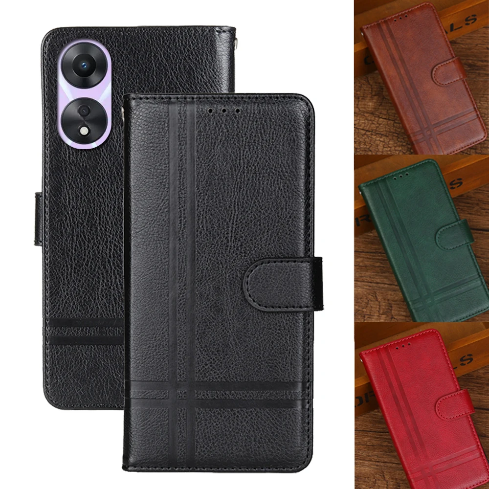 For OPPO A78 5G Phone Card Slot Wallet Holder Magnetic Leather For OPPO A 78 5G OPPOA78 5G CPH2483 Anti-Fall Protective Housing