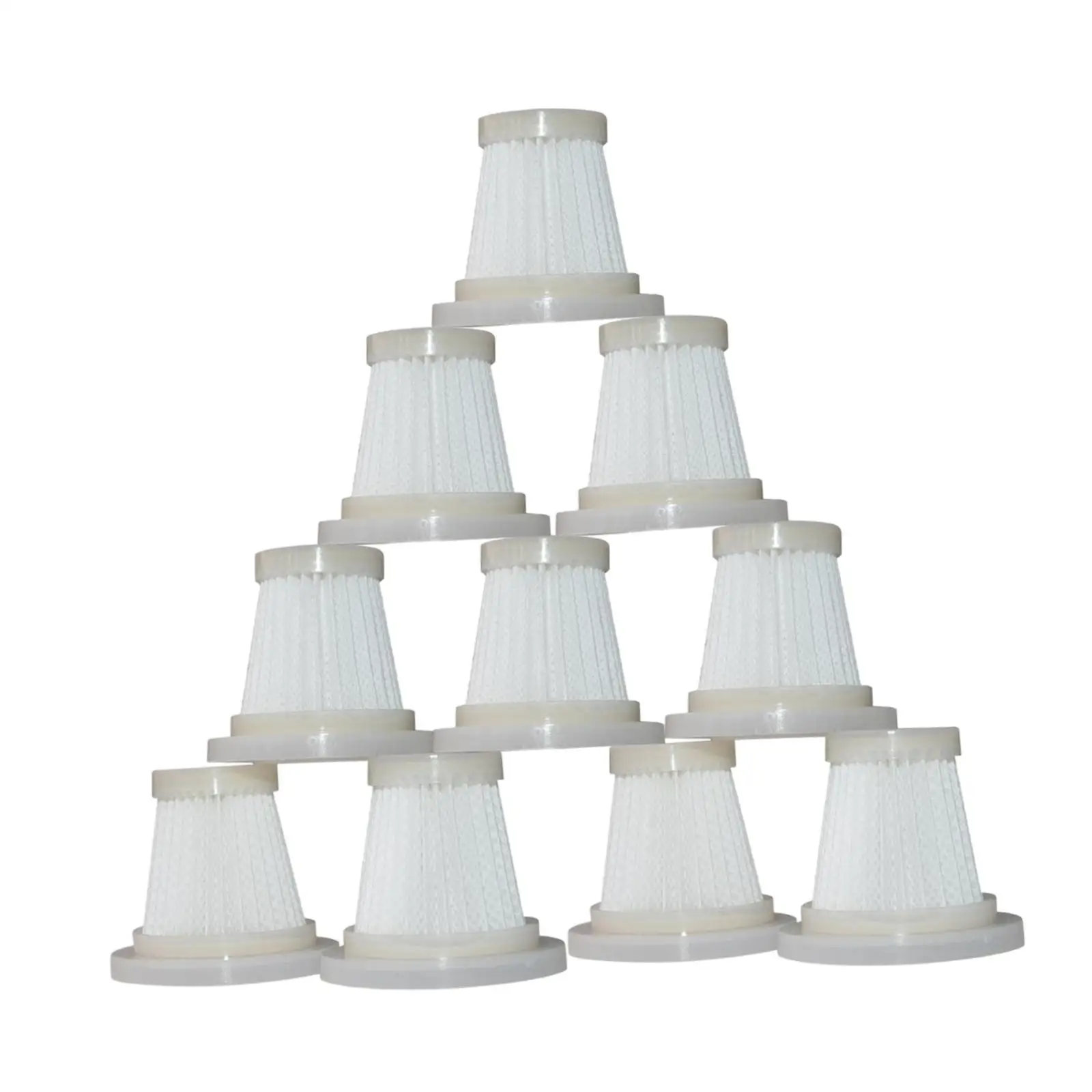 10Pcs Replacement Filter for Vacuum Cleaner Bed Household HEPA Filter Only