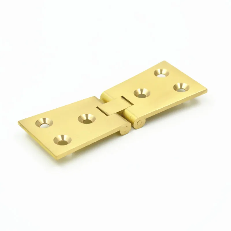 Brand New 6PCS Solid Brass Heavy Butler Tray Flap Hinges 180° Folding Table Hinges Desktop Portable Flip Hinges