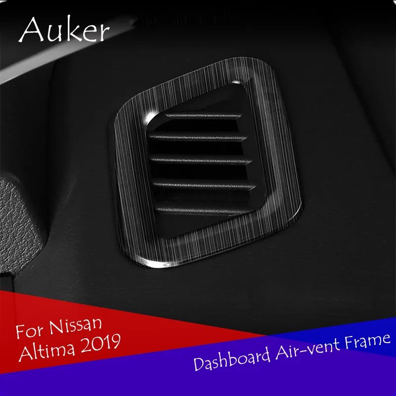 Клейкая рамка для приборной панели автомобиля с отверстием для вентиляционного отверстия, Стайлинг 2 шт./компл. для Nissan Altima 2019