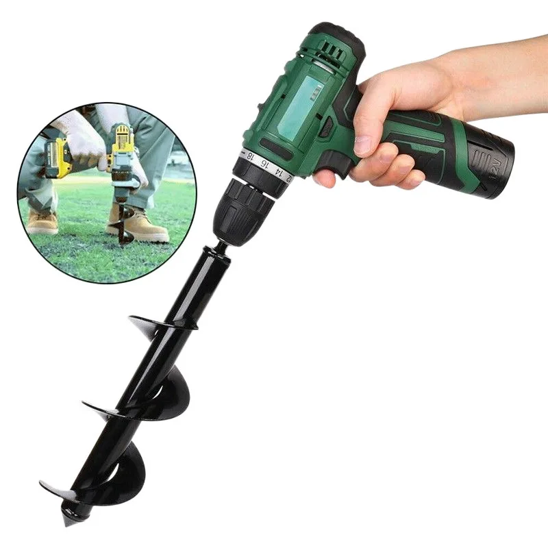 

Vegetable field drill bit Spiral blade charging drill