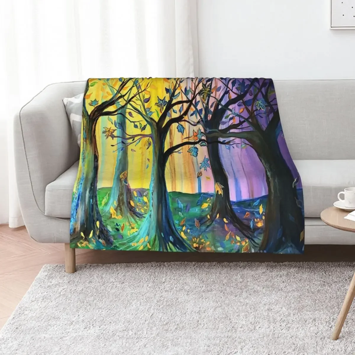

Unexpected Fall Trees Throw Blanket Quilt Thins Comforter Bed linens Blankets