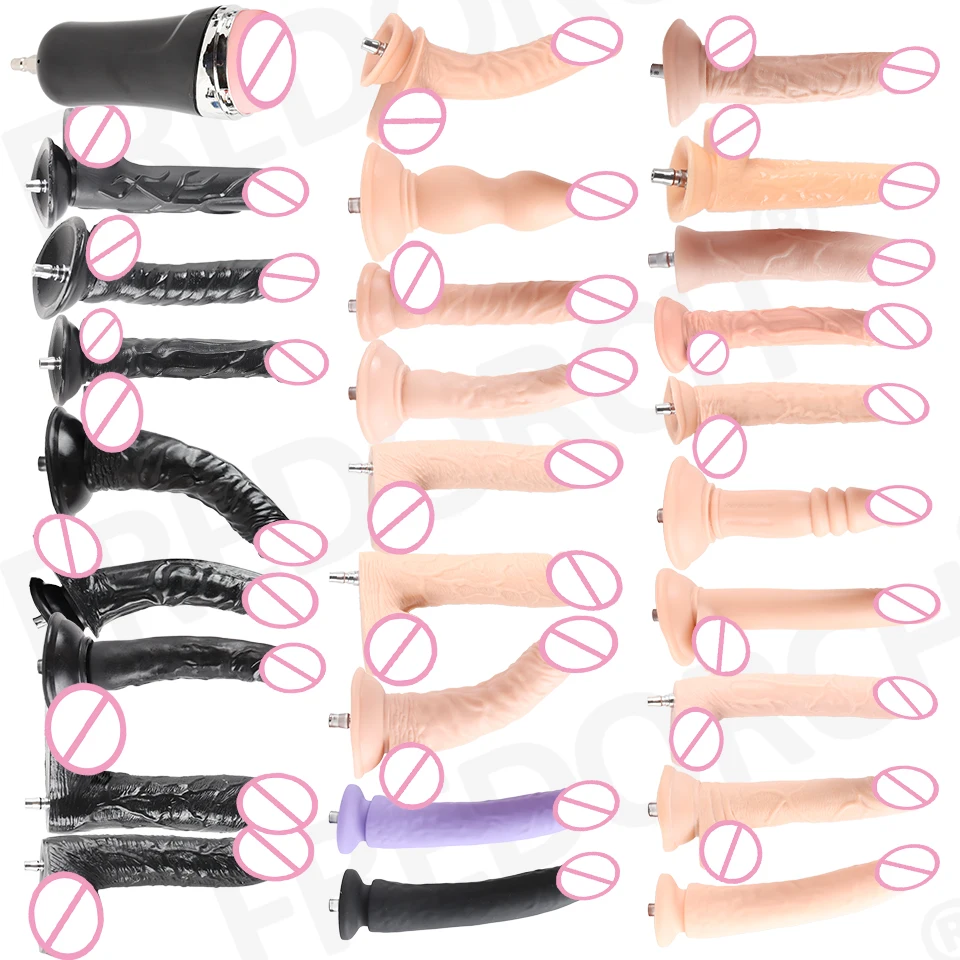 Fredorch Sex Machine Dildos Attachments Big Flesh Dildos For Vac-u-lock Love Machine Suitable for SEX Machines for women