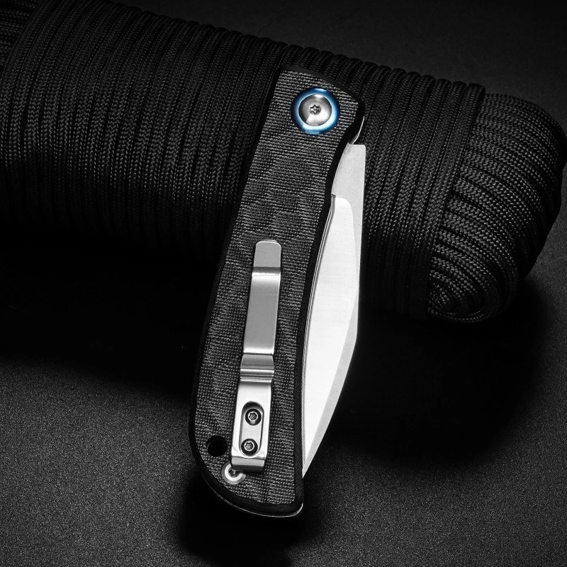 

New Product G10 Handle 8CR15MOV Blade Folding Knife Camping Outdoor Portable Fruit Knife EDC Tools