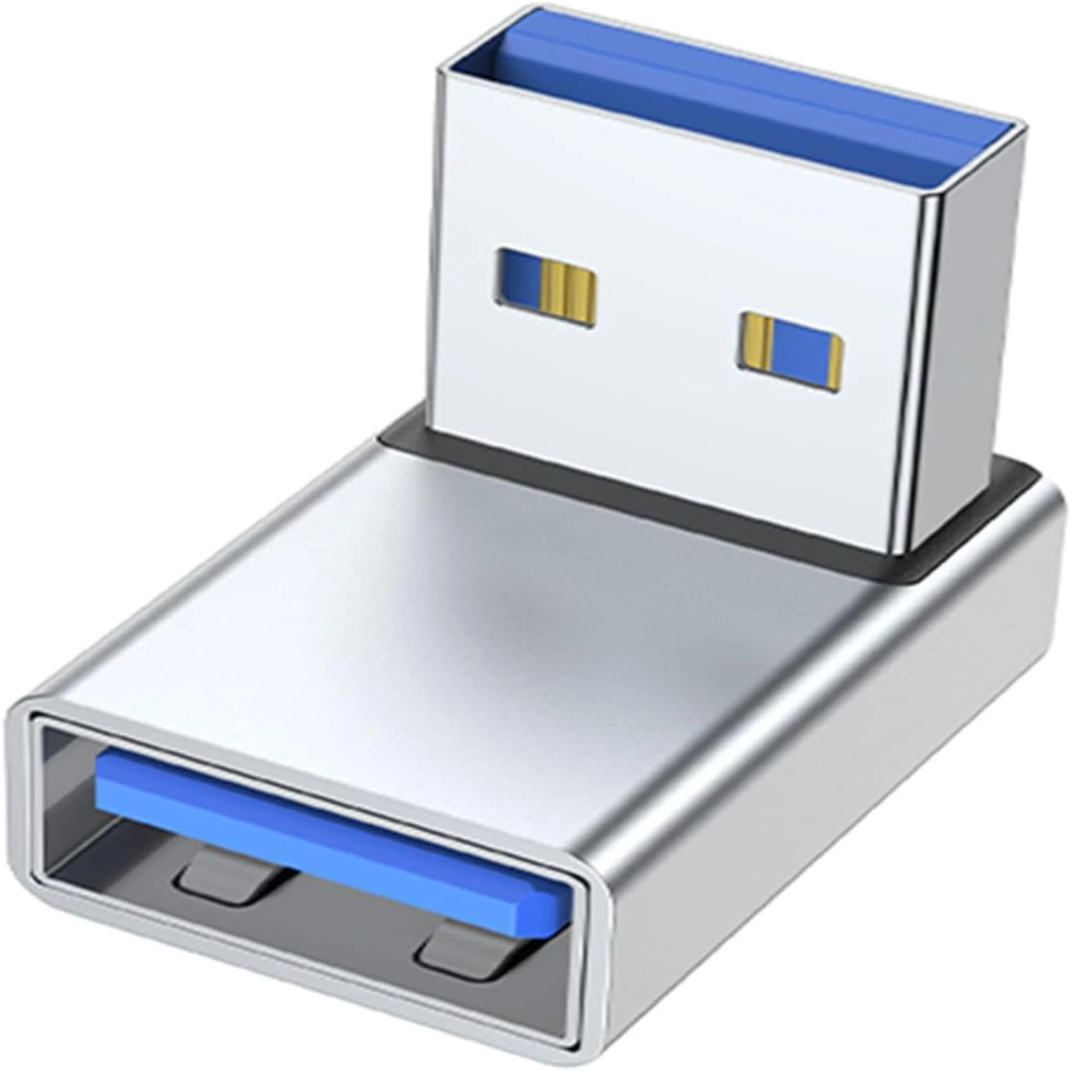 

USB Male to Female 90 Degree Turn Adapter USB3.0 Male to Female Data Elbow Adapter for Laptop PC Connector 90 Degree Adapter Low