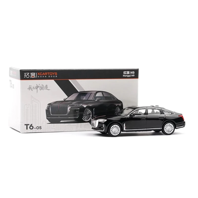 Diecast 1/64 Scale Hongqi H9 Alloy Classic Car Model Finished Product Simulation Toy Collection Static Model Display