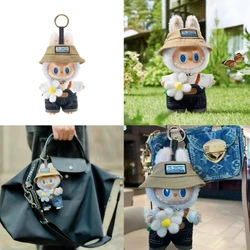 2024 Labubu Spring Wild Home Series 17 Cm Vinyl Doll Pendant Denim Satchel Fashion Around Gifts Give Gifts To Your Best Friends