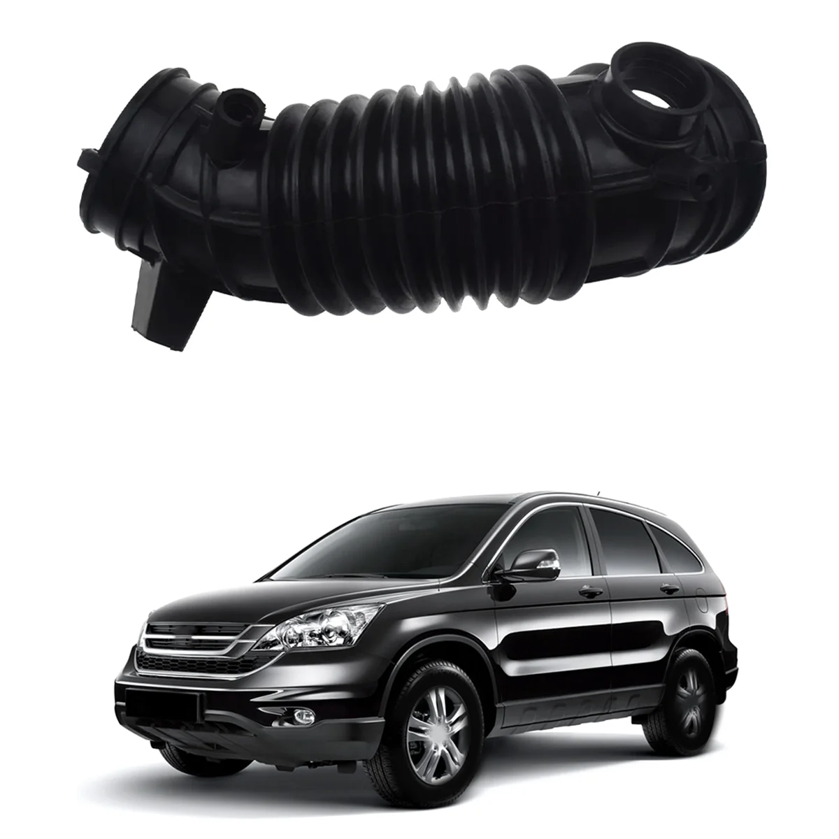 #835Y New Fit For Honda CR-V 2010 2011 Air Cleaner Intake Duct Hose Tube 17228-REZ-A00 (Black) view 4