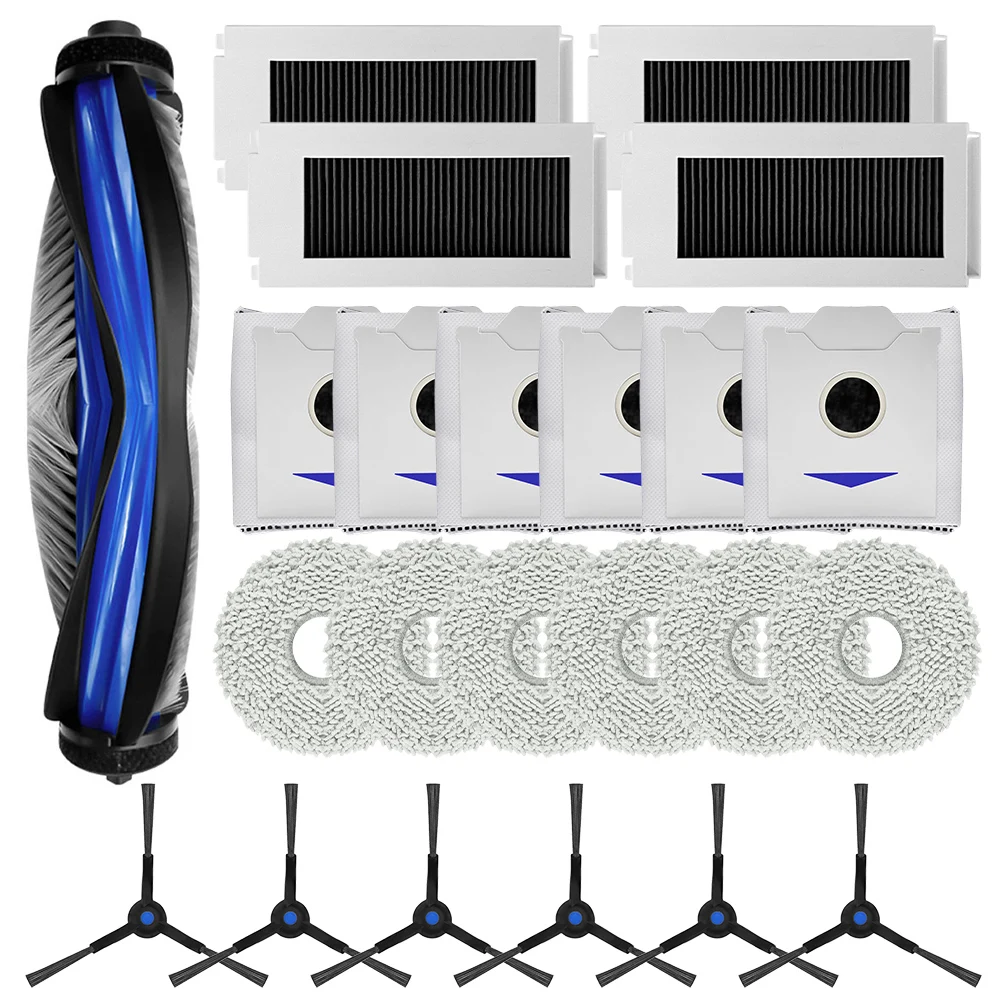 For Ecovacs Compatible Replacement Kit featuring a Complete Set of Accessories including the Main Brush System