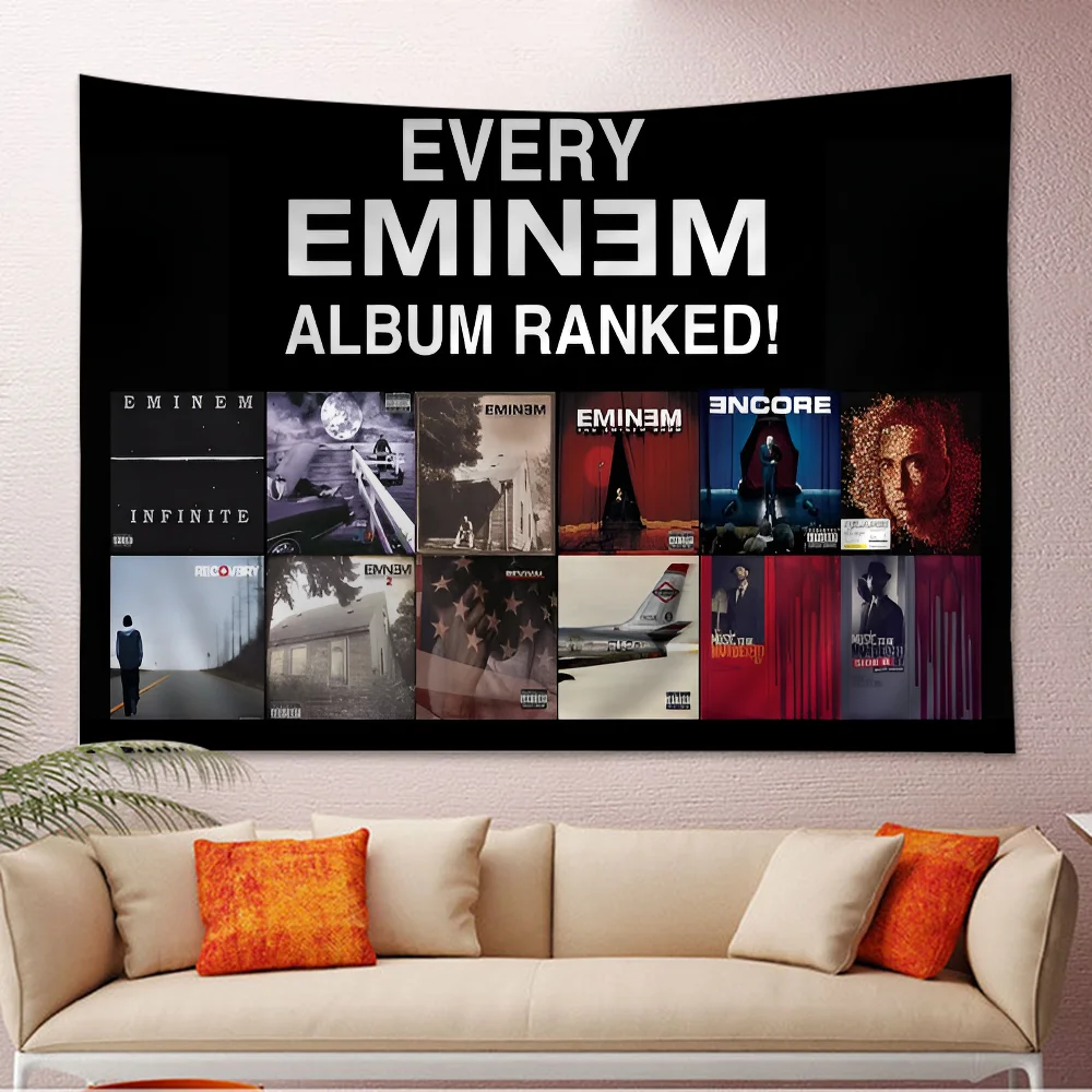 Rapper Eminem DIY Wall Tapestry Hanging Tarot Hippie Wall Rugs Dorm Home Decor