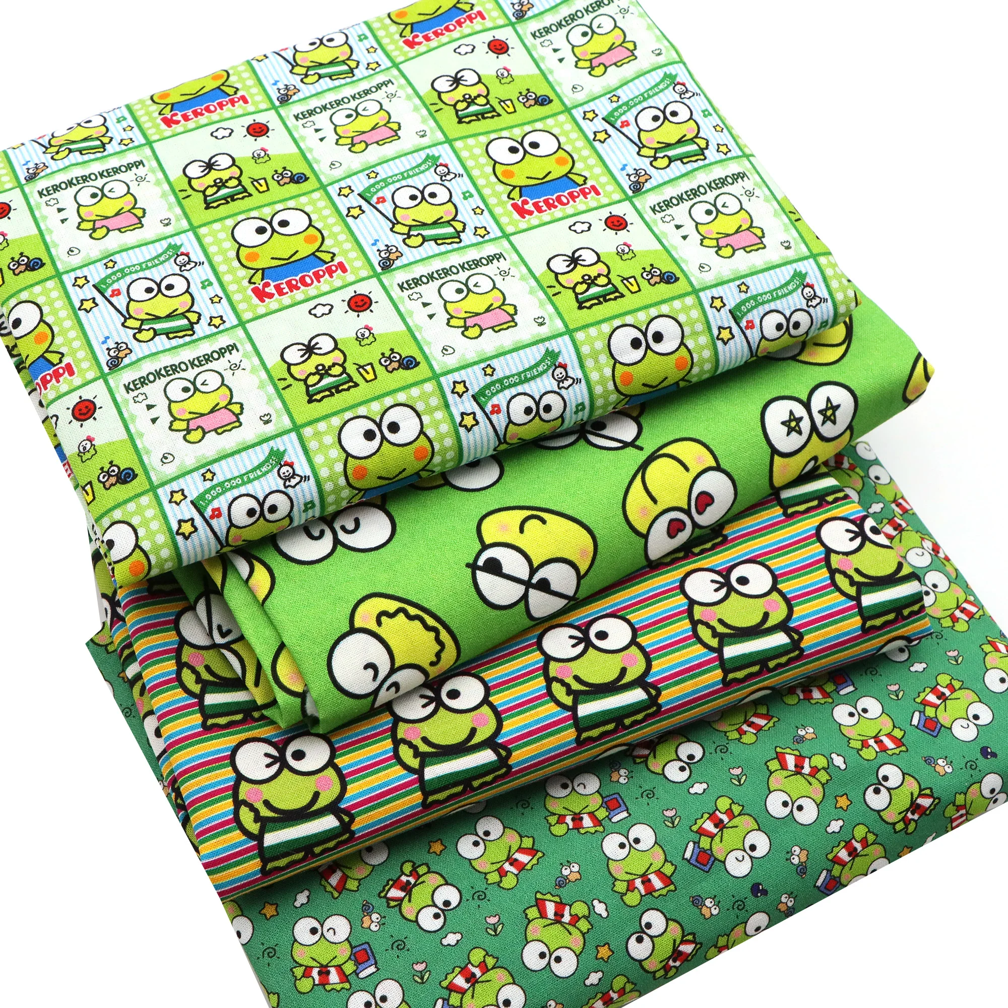 

50*145cm Patchwork KEROKERO KEROPPI 100% Cotton Fabric For Tissue Sewing Quilting Fabrics Needlework Material DIY Handmade