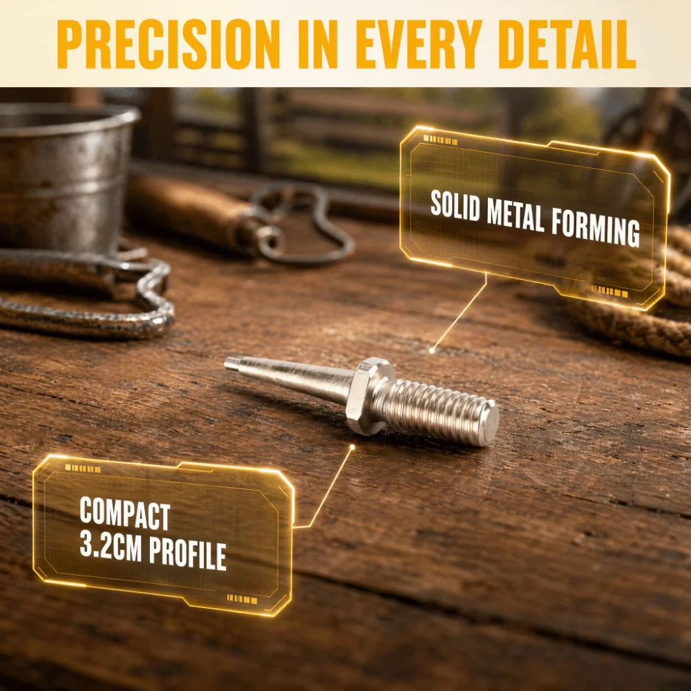2Pcs Alloy Livestock Ear Tag Fastening Pin Solid Multi-Layer Forming Metal Pin for Ear Tag Pliers Durable Mall-Size