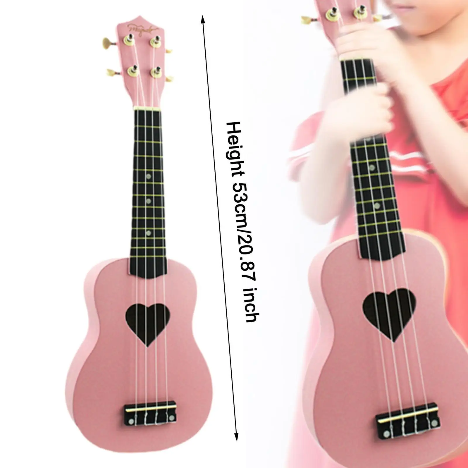 Giocattolo per chitarra per bambini Giocattolo per lo sviluppo sensoriale rosa Giocattolo educativo Strumento musicale per bomboniere per bambini in età prescolare principianti