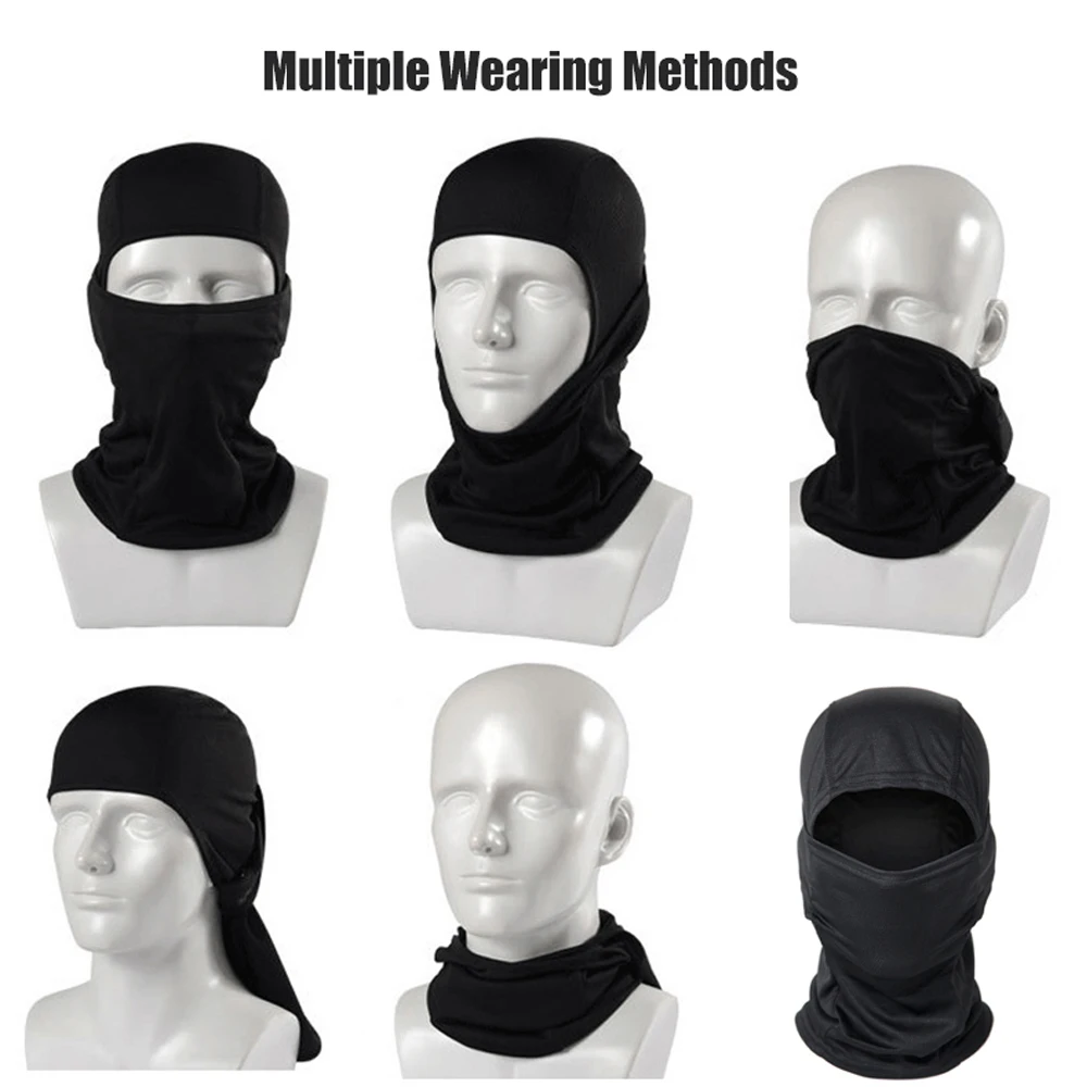 Unisex-Sonnenschutz, atmungsaktiv, Tarnung, Sturmhaube, Outdoor-Sport, Laufen, Wandern, Angeln, Skifahren, Radfahren, Vollgesichtsmaske – Detail 9