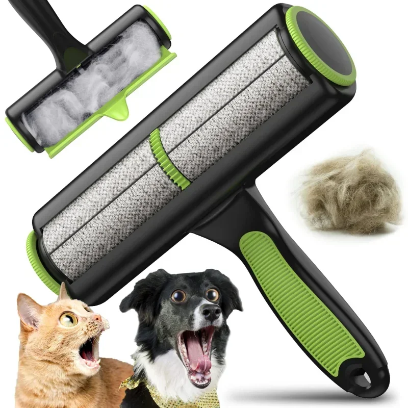 

Pet Removes Hairs Cat and Dogs Green Cleaning Brush Fur Removing Animals Hair Brush Clothing Couch Sofa Carpets Combs Dog toy