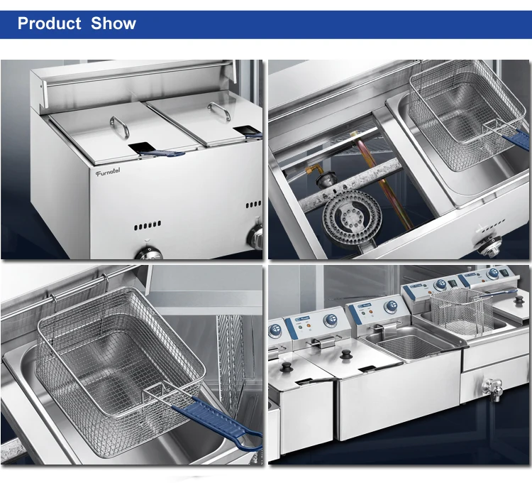 Commercial Kitchen 12L Single Tank Electric Donut Deep Fryer Machine With Oil Drain Valve