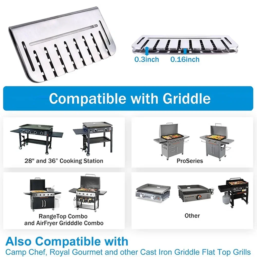 Drain Blocker Food Fighter Mesh Screen 304 Stainless Steel Double Sided Design Food-grade Material Baking Cooking