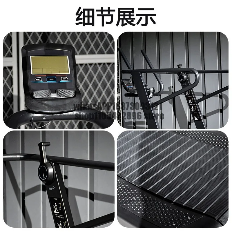 Unpowered treadmill gym crawler-type curved aerobic unassisted treadmill