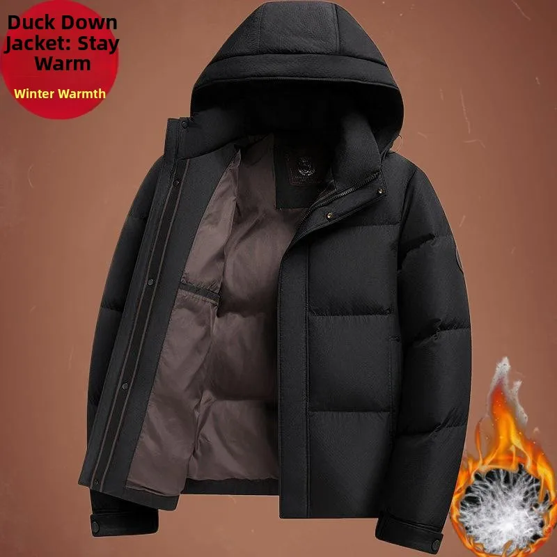 

Утепленная мужская зимняя куртка с капюшоном, 4 цвета, теплая, в спортивном стиле, оверсайз, средней длины HT5801