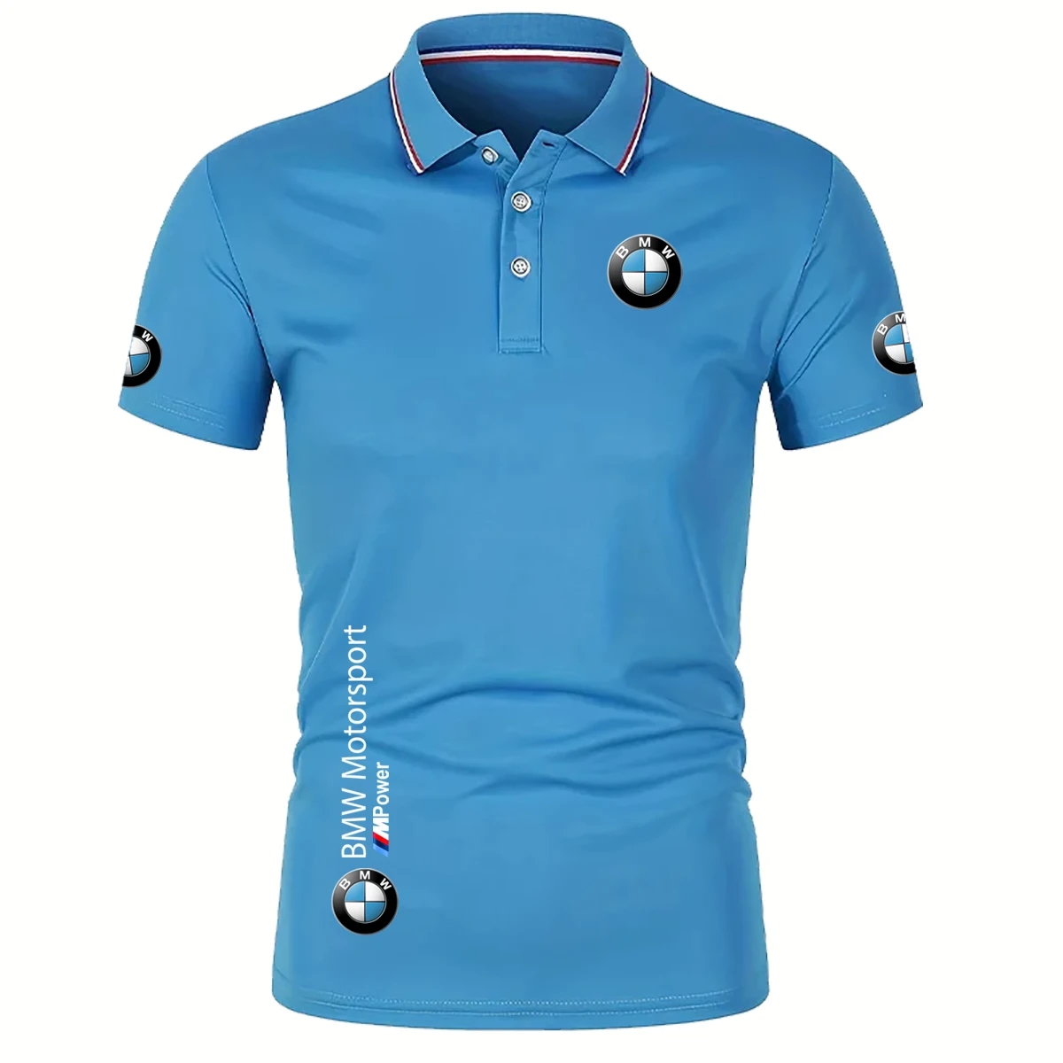 Summer Men's Outdoor Lapel BMW Polo Shirt BMW Printed Short Sleeve Casual Business Fashion Slim Fit Men's Polo Shirt 2025