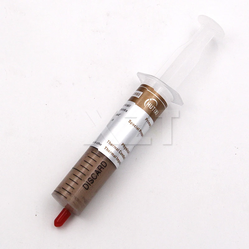 1Pcs 30g Gold Thermal Grease Syringe Silicone Compound Paste CPU GPU Cooling
