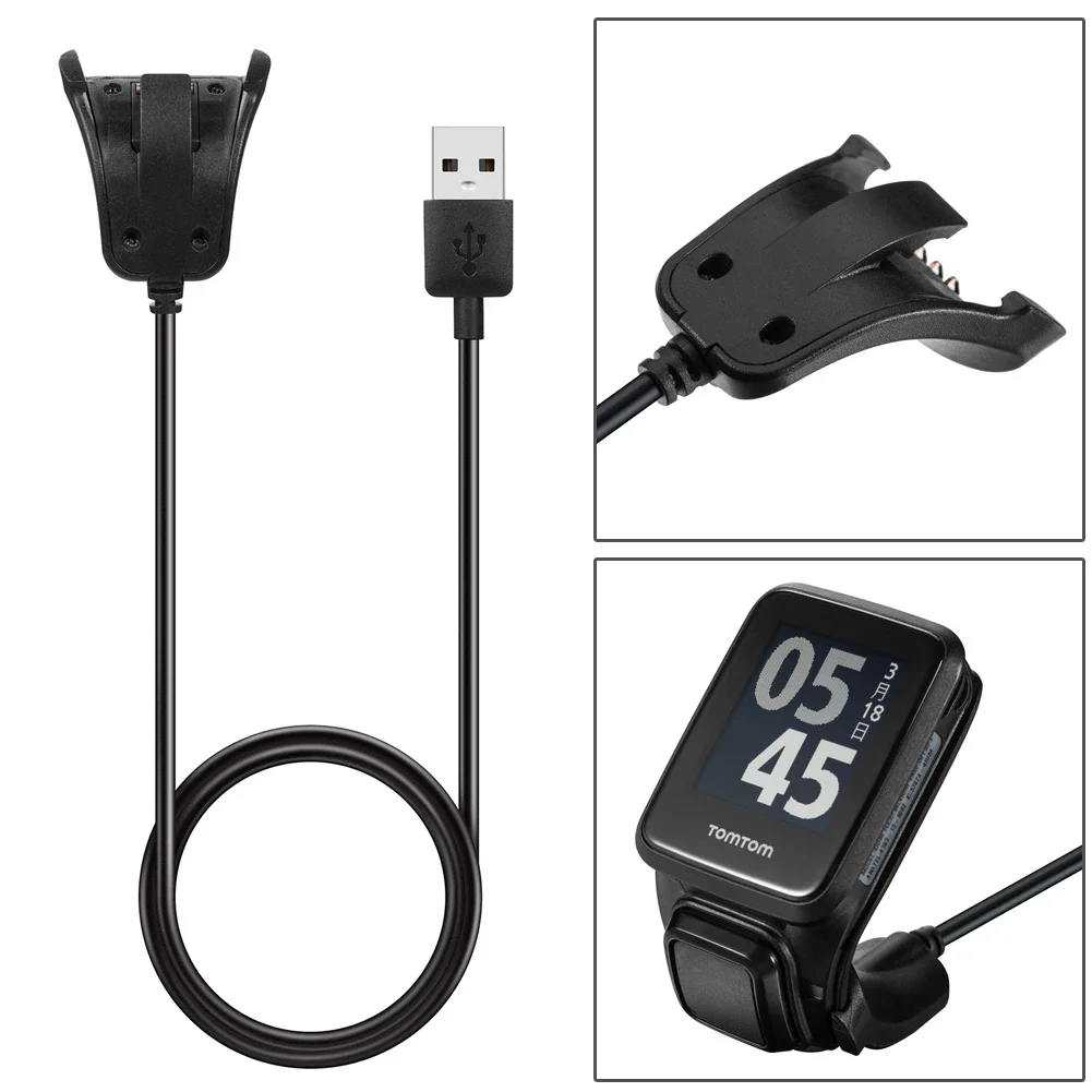 USB Data Charging Cradle Cable Charger For TomTom Adventurer Golfer2 Runer2/3 Spark Spark3 Cardio Sport Watch Charging Cradle