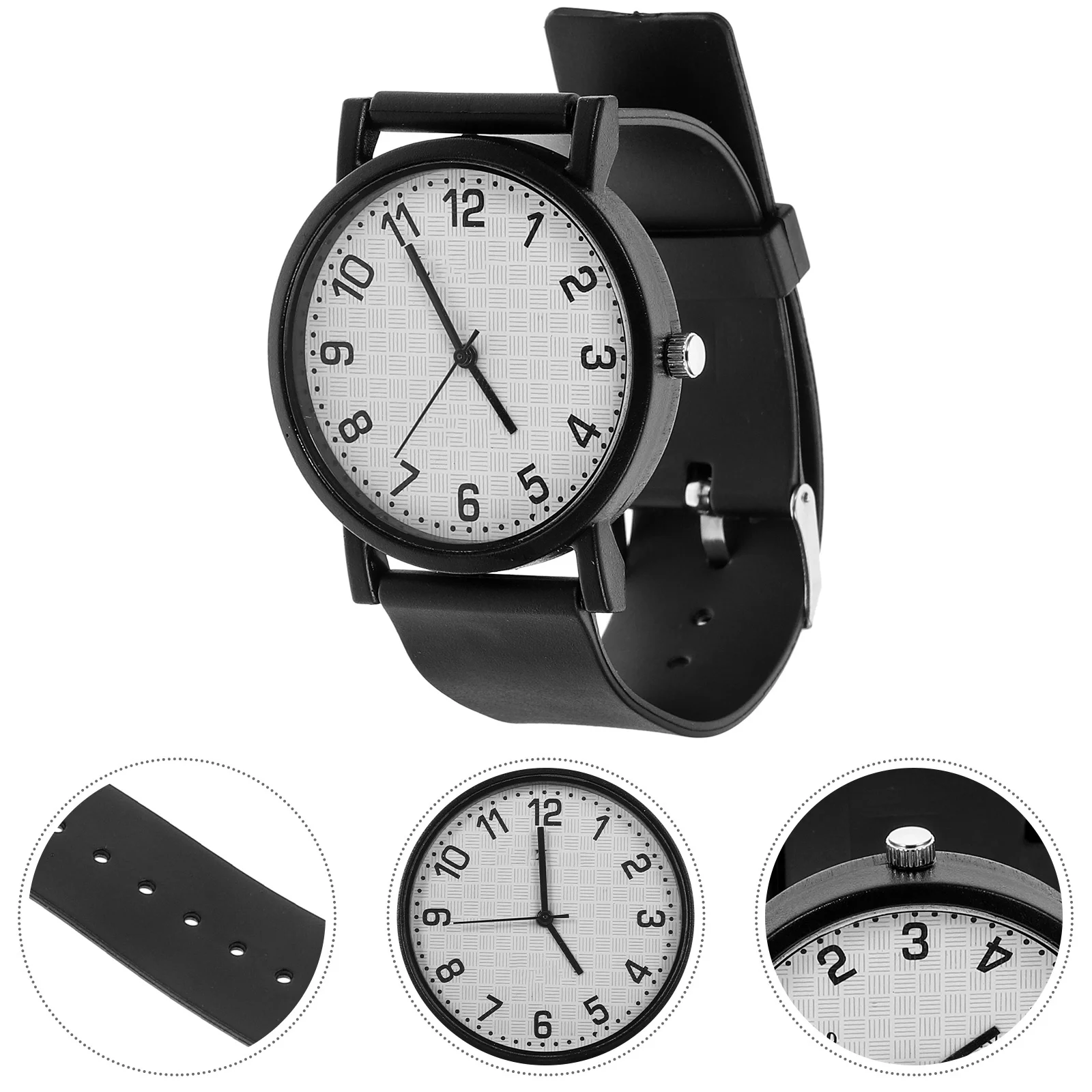 

Adjustable Quartz Wrist Watch Simple Design Silicone Band Students Casual Watch Lightweight for Kids Watches Wristwatch