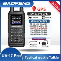 Baofeng UV 17 Pro GPS Walkie Talkie Air Full Band Long Range Wireless Copy Frequency Two Way Radio Type-C UV K5 Plus Ham Radio