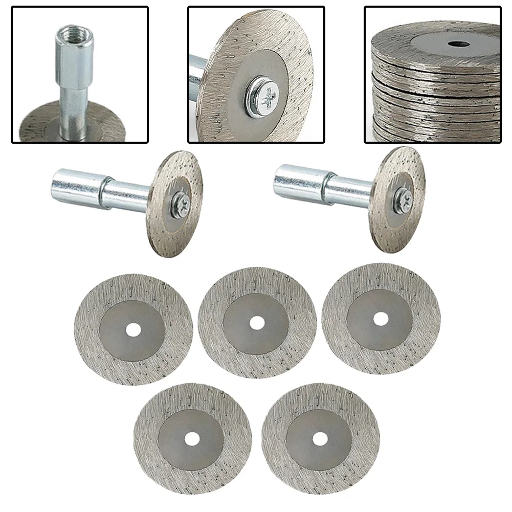 

M10 Thread Diamond Cutting Disc With Mandrel Metal Stone Granite Marble Saw Blade For Angle Grinder Rotary Tools