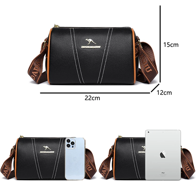 2024 New Simple Solid Color Women's Shoulder Bag High Quality Women Crossbody Bags Luxury Designer Female Large Capacity Wallet