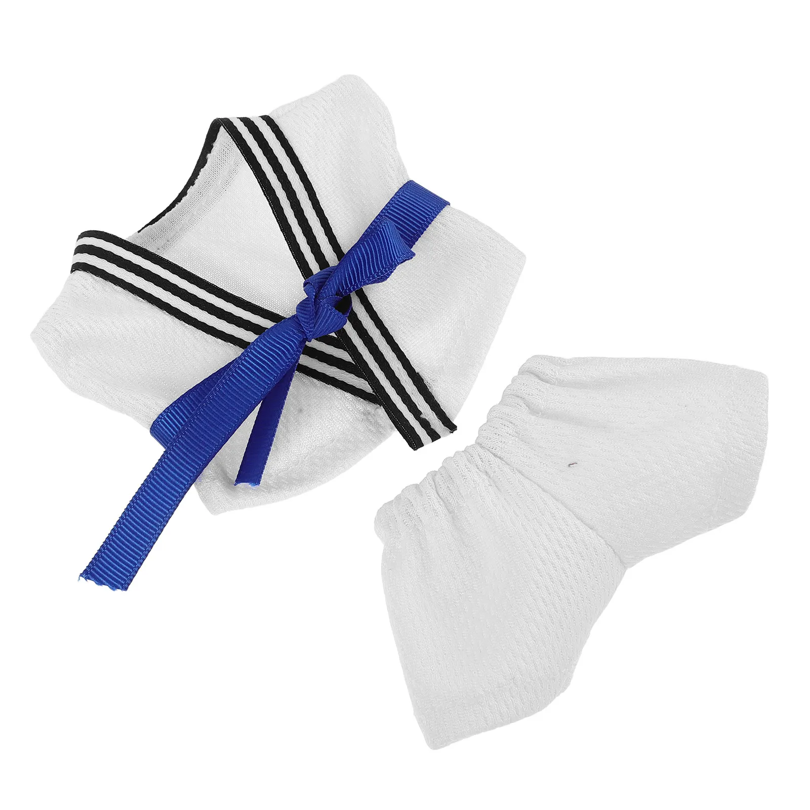 

Комплект формы для карате и тхэквондо (6,7 дюйма): костюм для боевых искусств, пояс, одежда для ролевых игр и творческого переодевания