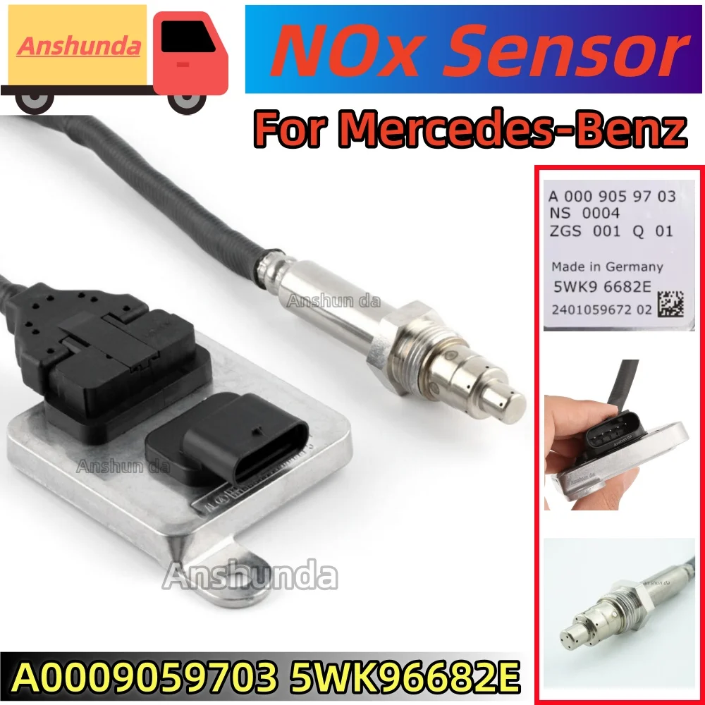 A0009059703 5WK96682E Nitrogen Oxide Nox Sensor For Mercedes-Benz C292 W906 C253 X253 C205 A205 GLE300d GL350