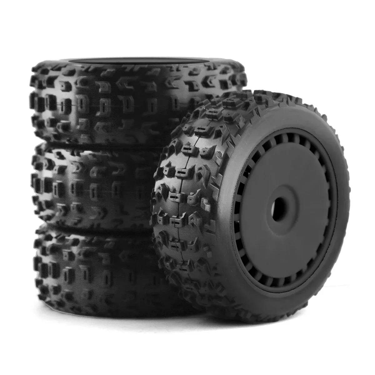 4pcs 116mm 1/8 RC Off-Road Buggy Tires Wheel 17mm Hex for ARRMA Trxs Redcat Team Losi Kyosho VRX HPI WR8 HSP Hobao 1:8 RC Car