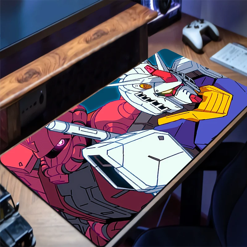 Mousepad Mechanical Warrior RX-78-2 Gundam HD Desk Mat Rubber Keyboard Pad Non Slip Desk Mouse Mat Gaming Mouse Pad Extended Pad