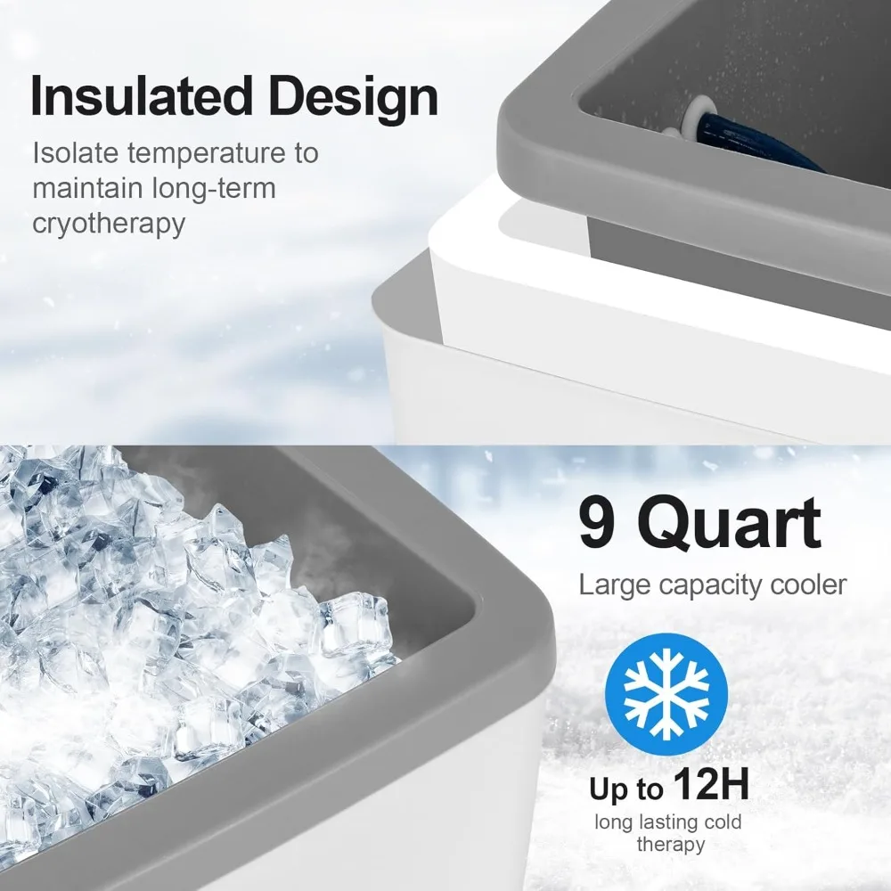 ترقية جديدة - آلة صنع الثلج لاستعادة الكتف بعد الجراحة، مؤقت 9 كوارت، آلة العلاج البارد ذات الكفة الدوارة - شعبية #3