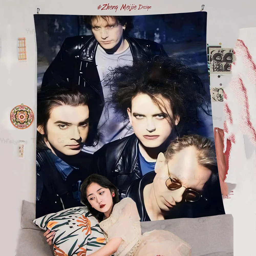 

The Cure Band DIY Wall Tapestry Hippie Flower Wall Carpets Dorm Decor Wall Art Decor