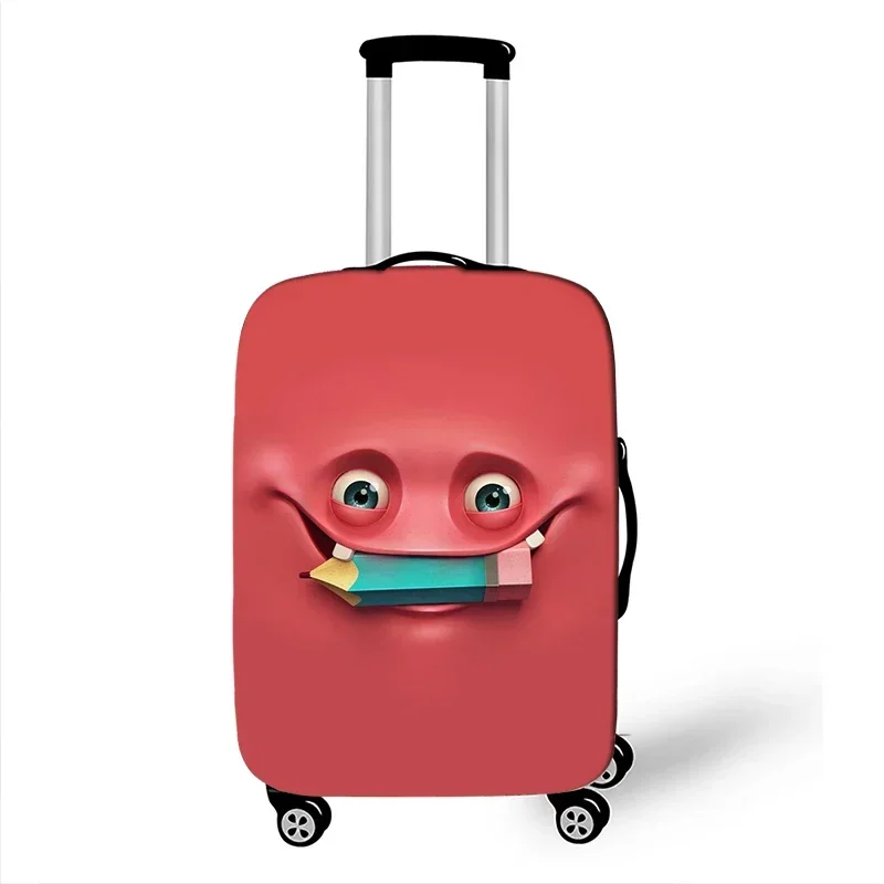 面白い表現荷物カバー旅行弾性ダストカバー保護カバー 18-32 インチの荷物ケーススーツケースカバー