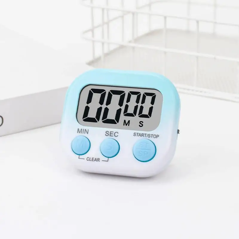 【M】Electronic Kitchen Cooking Baking Timer Kids Time Manager Alarm Clock Magnetic LCD Digital Count Down Up Study Stopwatch