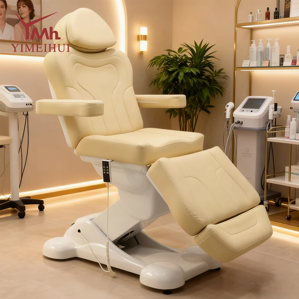 Salão de beleza ajuste elétrico levantamento cama de beleza multifuncional tatuagem salão de beleza massagem tatuagem bordado cama