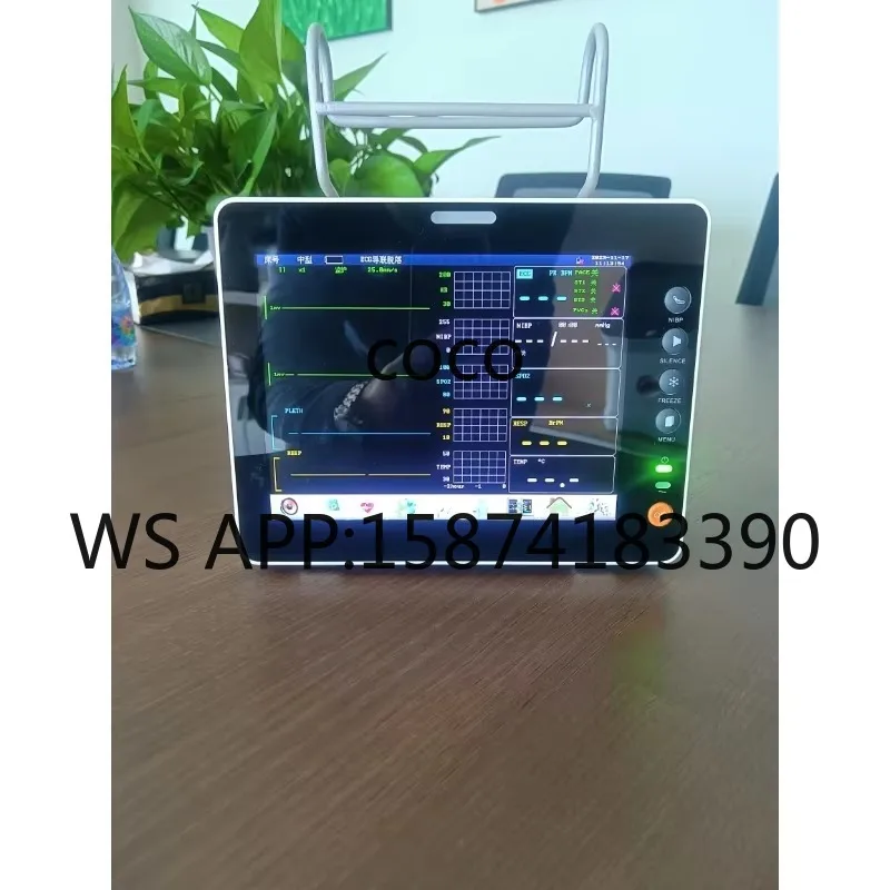 Veterinary Multi-Functional Monitor: BP, Temp, Resp, ECG Vital Signs Monitor