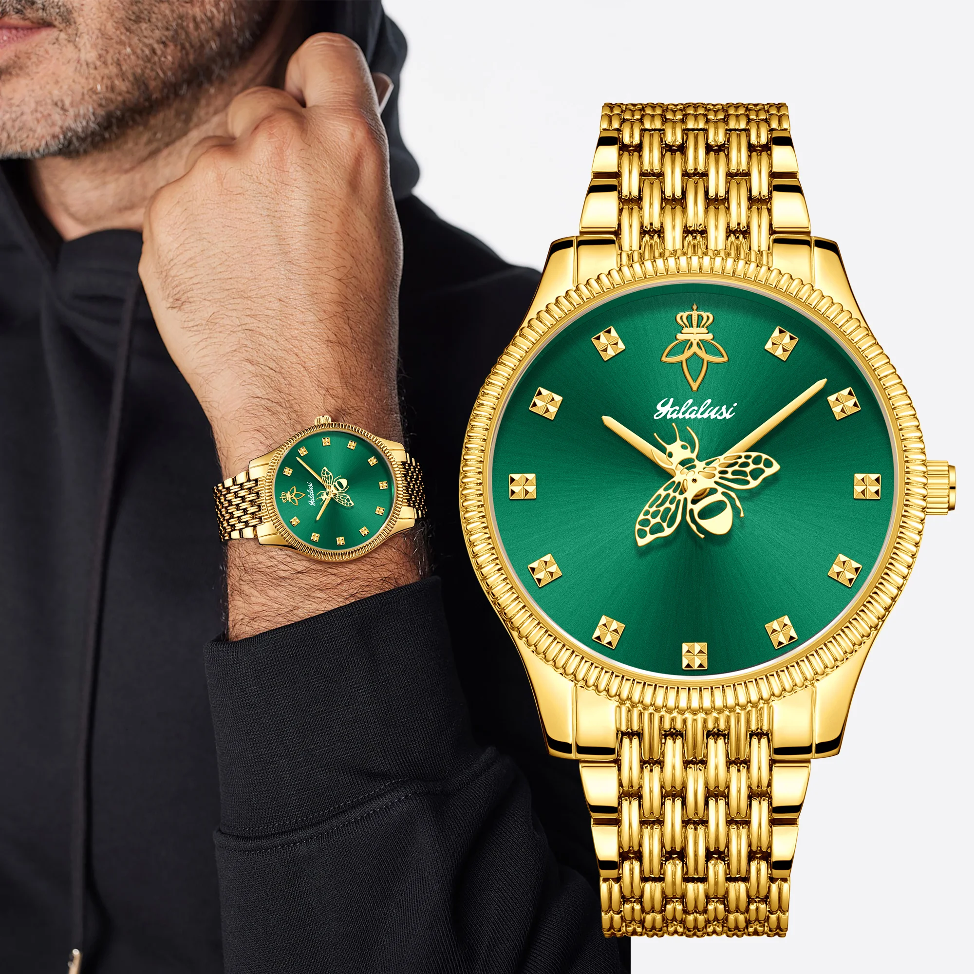 Stilvolle Herrenuhr: Quarz-Armbanduhr mit großem Zifferblatt, Business-Stil, wasserdicht – das perfekte Geschenk. Reloj Mujer